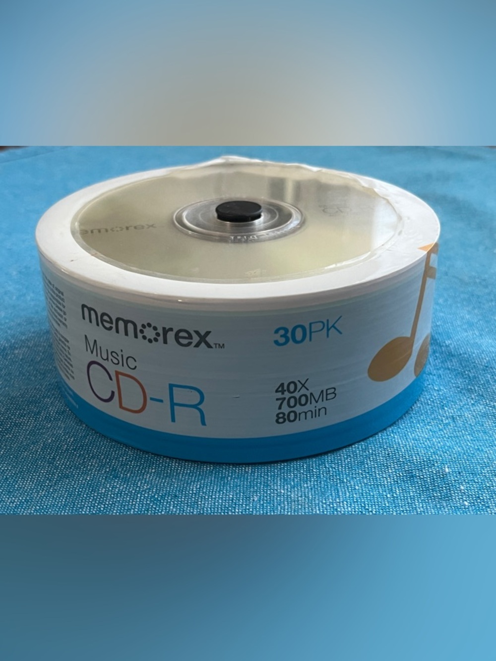 Memorex Music CD-R 30 Pack - White/Blue